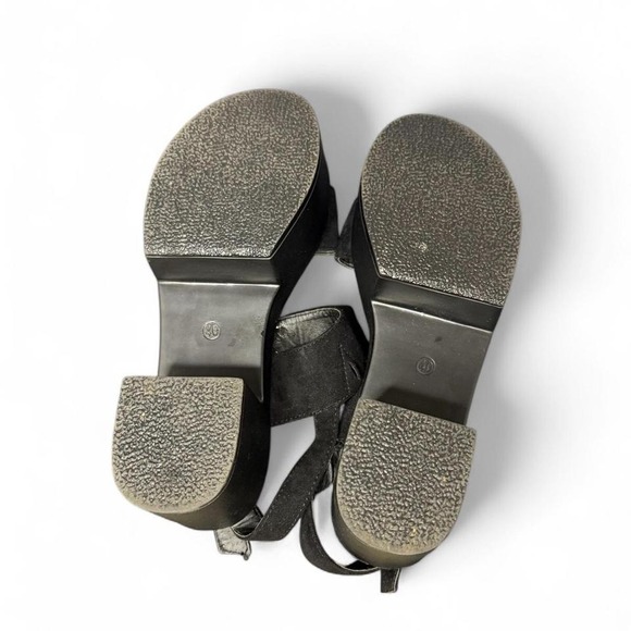 Andarina size 40 or size 9 black platform sandals - Picture 6 of 6